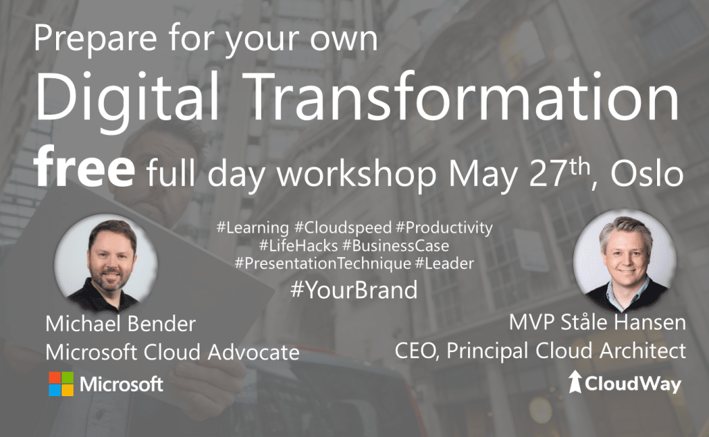 Free full day workshop of Digital Transformation