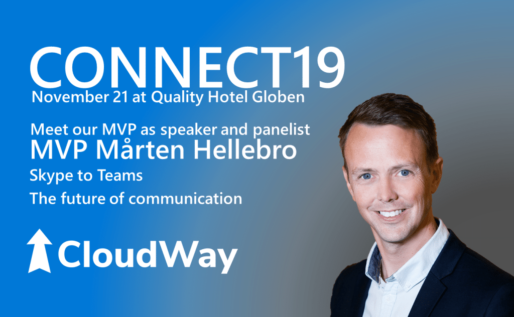 Speaker and panelist MVP Marten hellebro @ CONNECT19