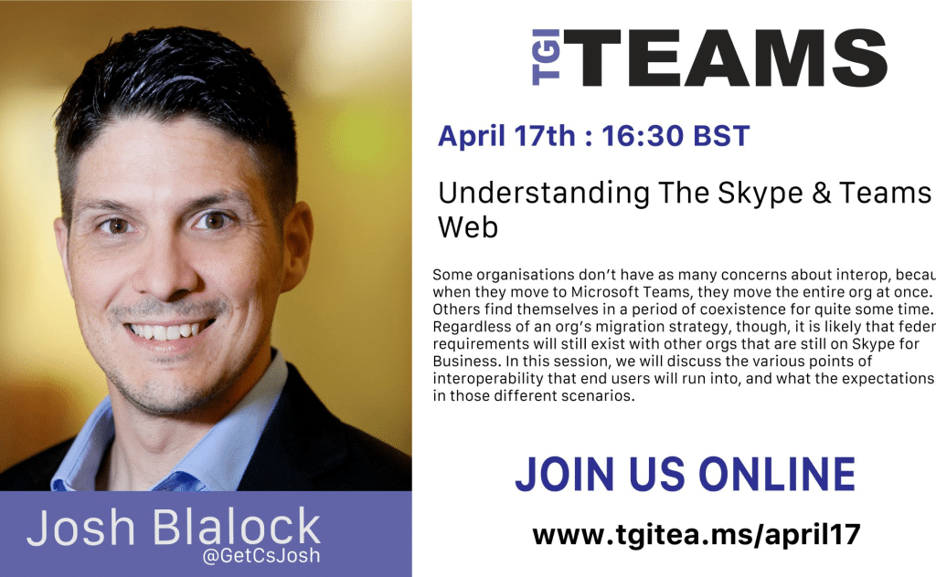 TGI Teams - Understanding The skype & Teams Web