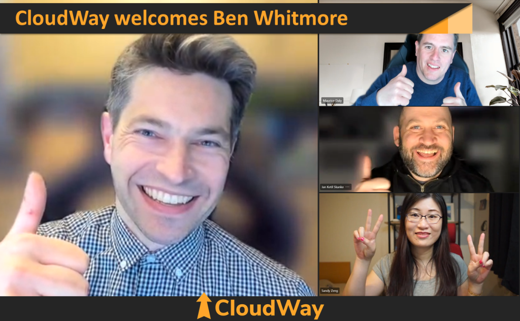 Image of Cloudway team with Ben Whitmore