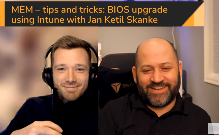 MEM tips and tricks - BIOS