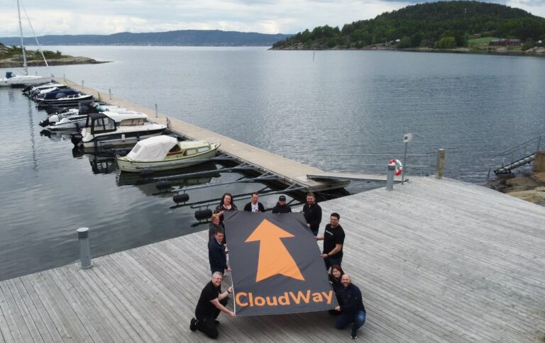 Image of Cloudway Logo and Cloudway Employee