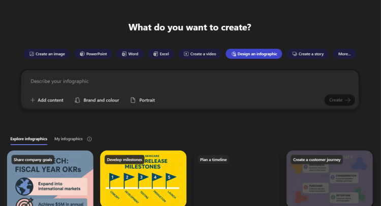 Transform Ideas into Visuals with Copilot Create