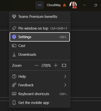 Open files via Teams